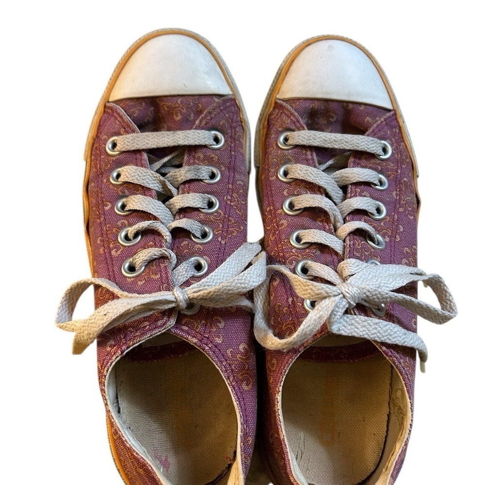 Converse All Star Pink and White Canvas Sneakers